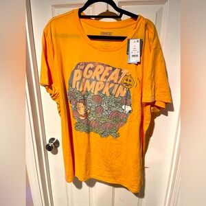 NWT Peanuts Great Pumpkin Tshirt 3X